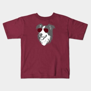 Collie Dog, Collie, Reville, Collie Mom, Maroon and White, Texas Kids T-Shirt